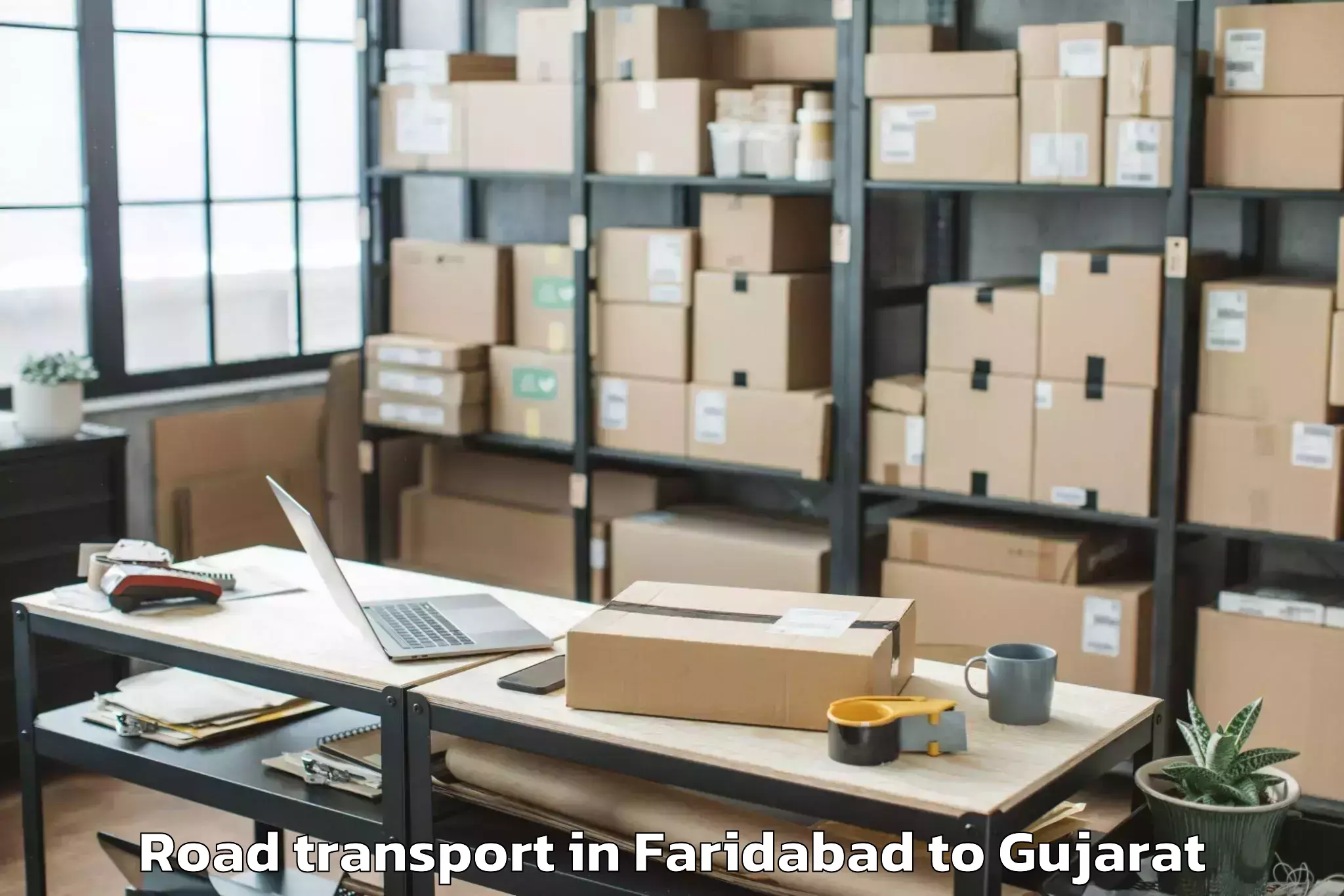 Faridabad to Harij Road Transport Booking